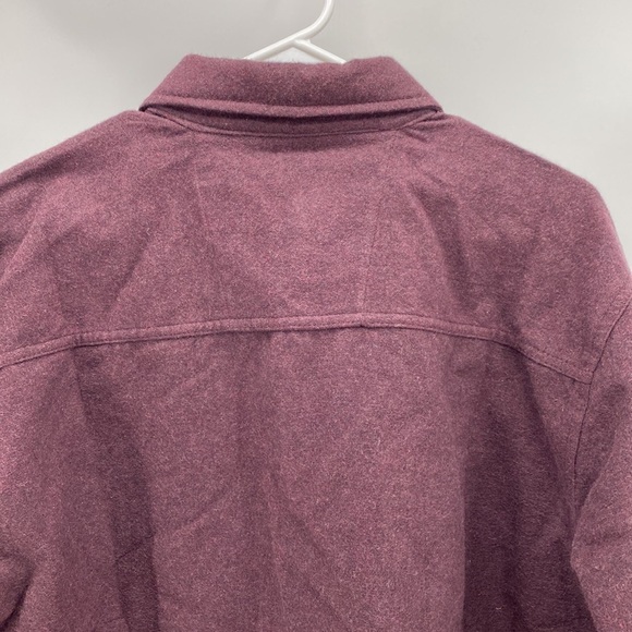 Casual Country Outfitters burgundy 100% cotton flannel button down - Picture 5 of 7
